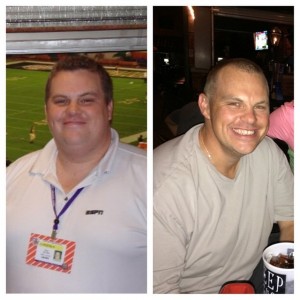Before and after.